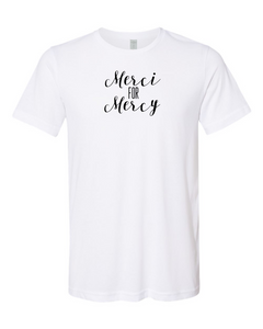 Denique Threads Merci for Mercy Unisex T-shirt