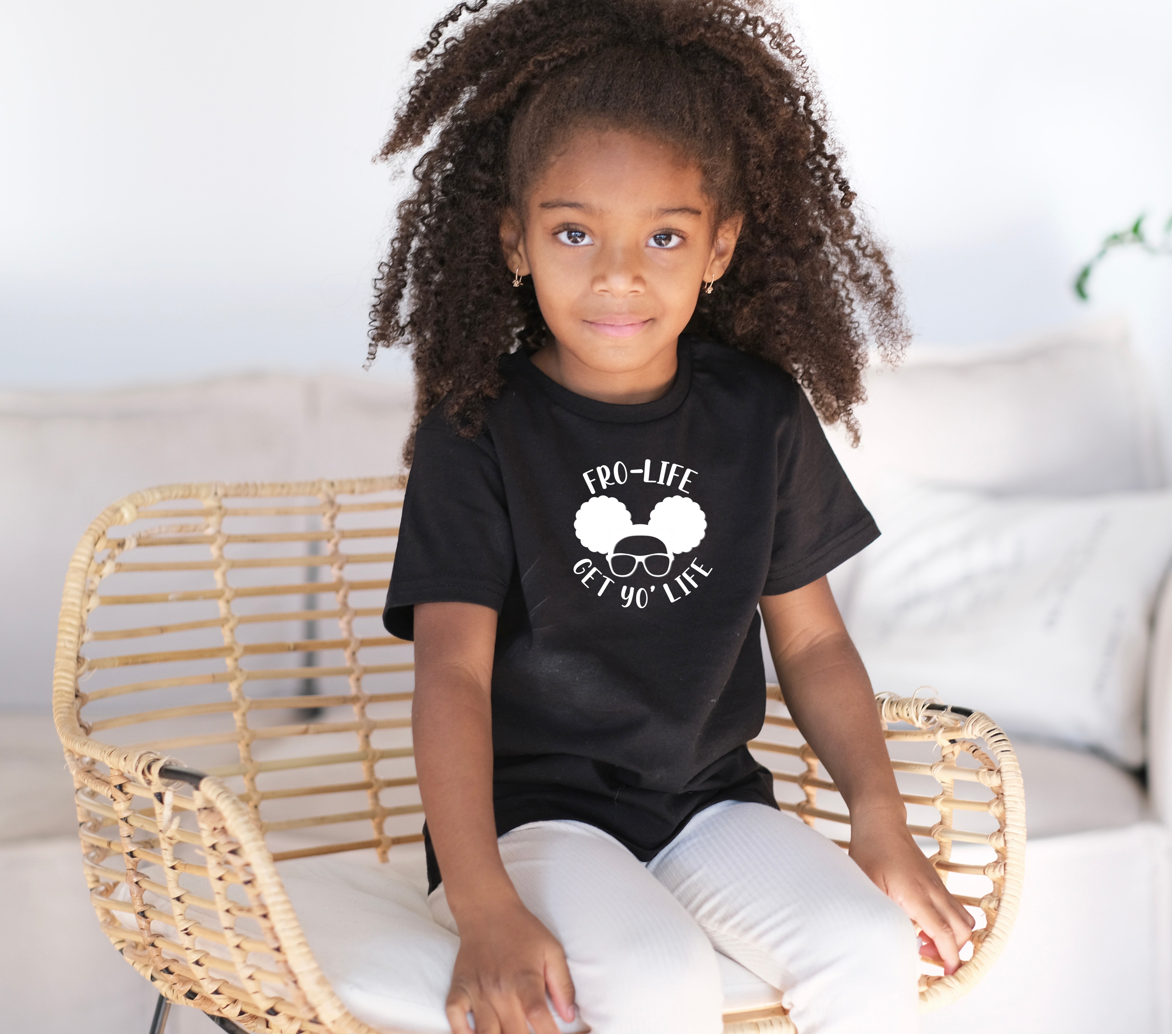 Denique Threads Kids Fro-Life Get Yo' Life T-Shirt