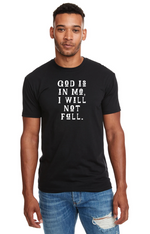 Load image into Gallery viewer, Denique Threads Unisex God Is In Me, I Will Not Fall T-Shirt
