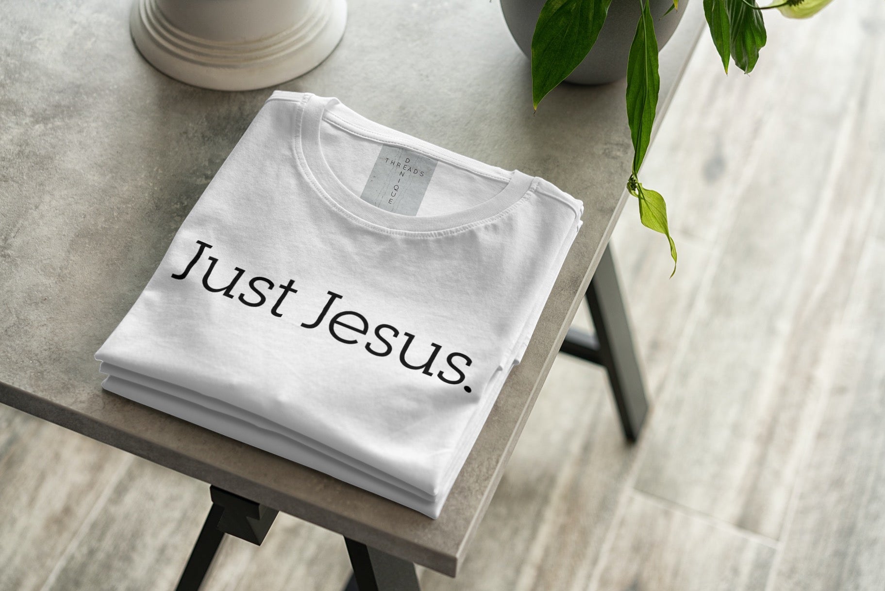 Denique Threads Unisex Just Jesus T-Shirt